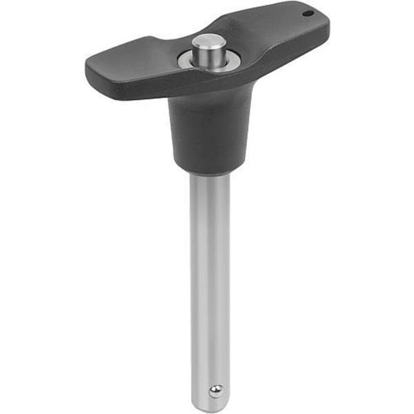 Kipp Ball Lock Pins with T-grip, self-locking K0792.204606020